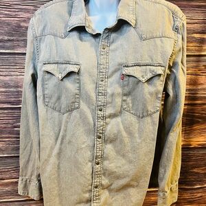 Levi's Gray Casual Button Down Shirt